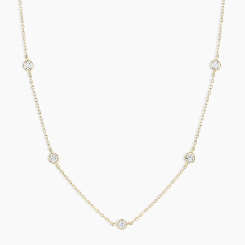 Classic Five Diamond Necklace